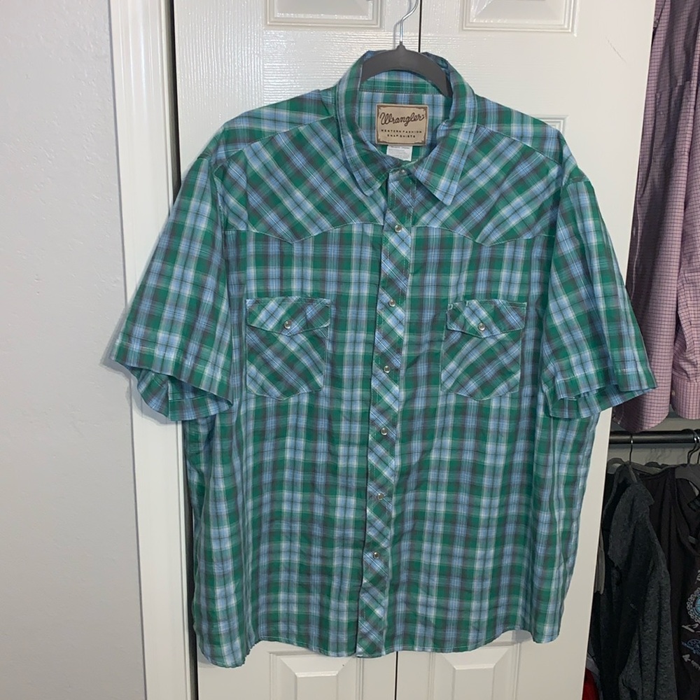 Wrangler Western Pearl Snap Button Down 2XL